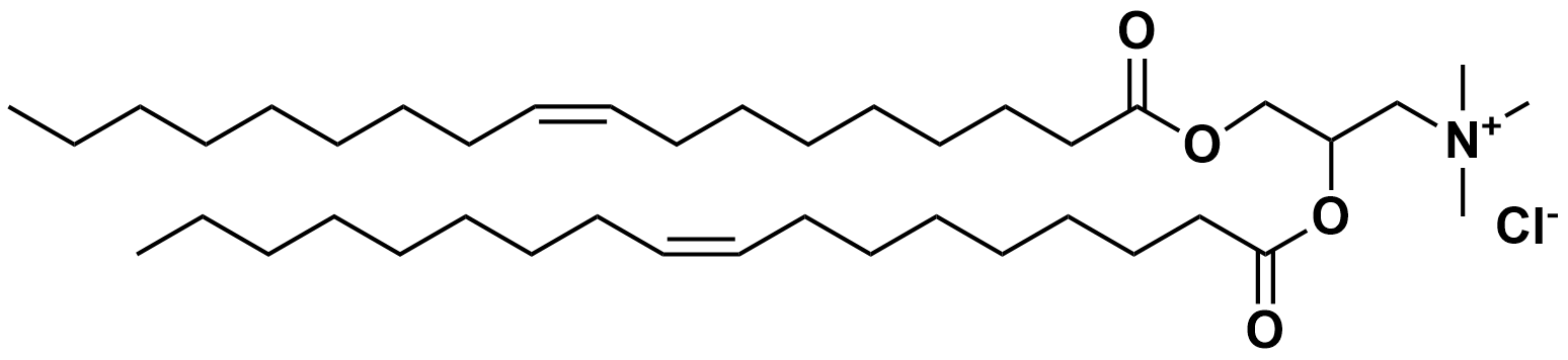 Chemical structure of DOTAP Chloride (14475): a cationic lipid for transfection, LNPs, and drug delivery