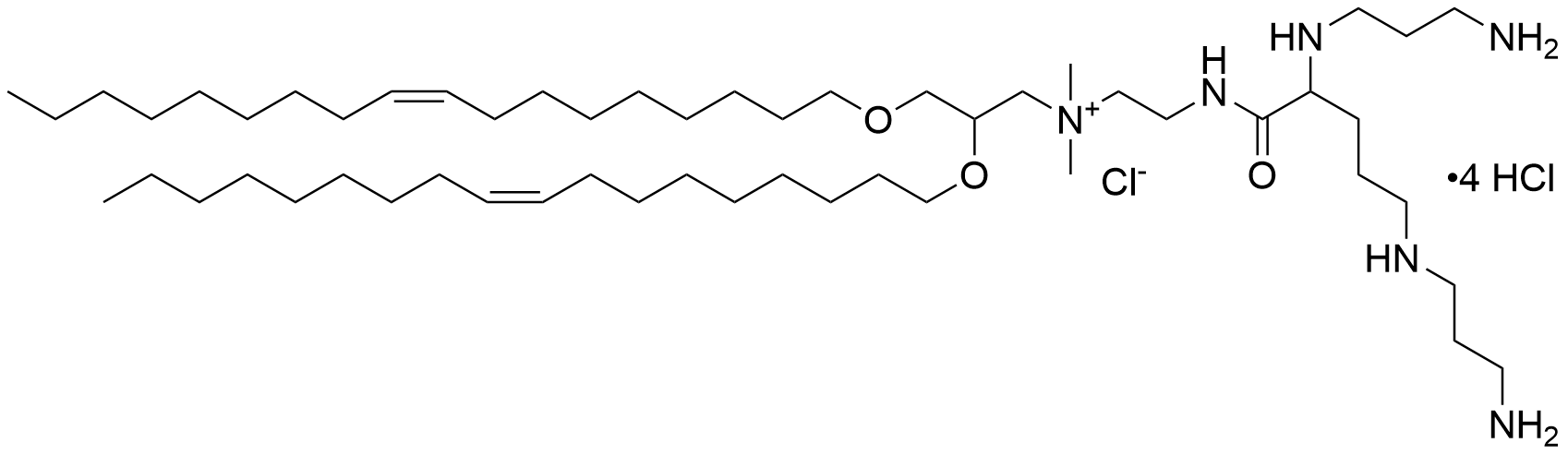 Chemical structure of DOSPA Chloride (14477): a cationic lipid for mRNA vaccine development