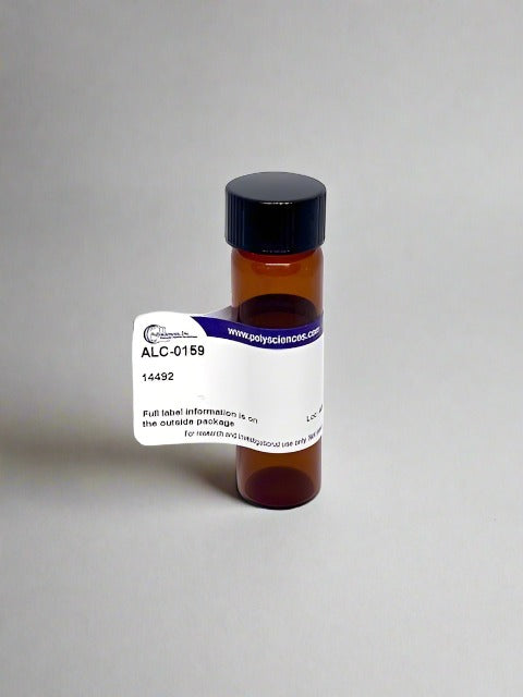 Vial of ALC-0159 against a white beackground