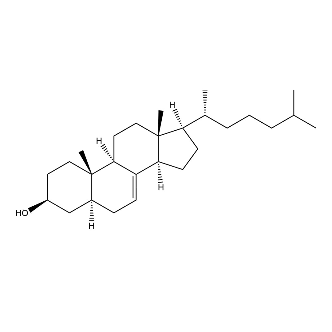 Chemical structure of Lathosterol (14523): a cholesterol synthesis precursor and biomarker of excess production