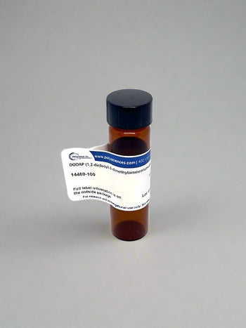 DODAP (14489) packaged in a vial labeled with product ID and Polysciences logo against white background