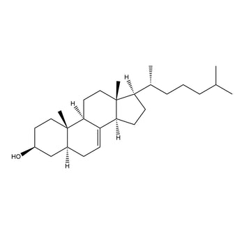 Chemical structure of Lathosterol (14523): a cholesterol synthesis precursor and biomarker of excess production